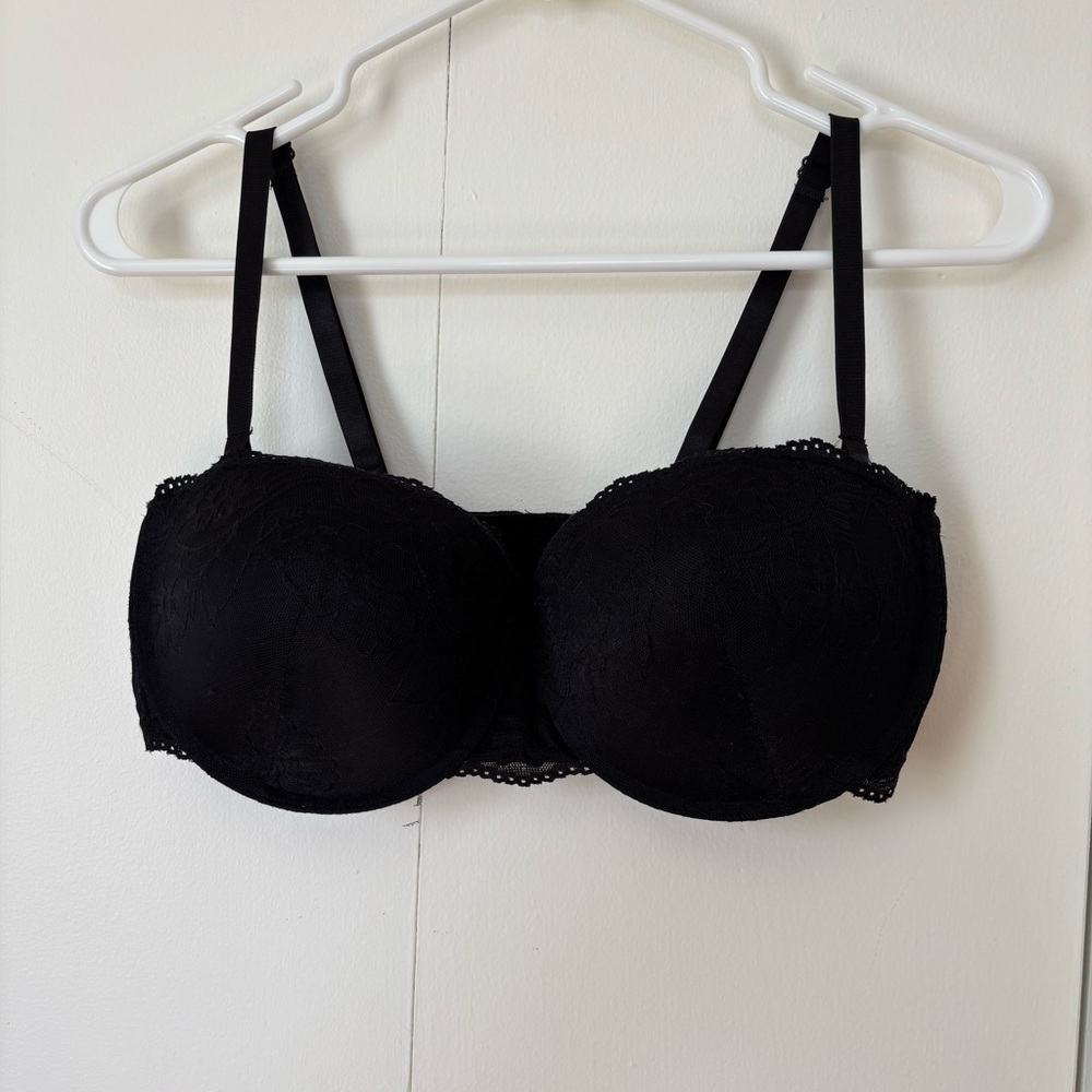 🎉4/30$🎉 George Black T-Shirt Bra with Underwire Support🖤